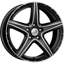 КиК Барракуда (КС567) 7,5x17 5/112 ET45 d-66,6 алмаз черный (Арт.12875)