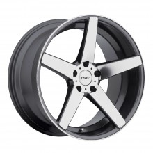 TSW Sochi 8,0x18 5/114,3 ET35 d-76 Gunmetal Mirror Cut Face Lip (1880SCH355114G76)