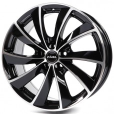 Rial Lugano 8,0x18 5/114,3 ET43 d-70,1 Diamond Black Front Polished (LU80843B83-1)