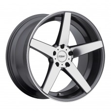 TSW Sochi 8,0x18 5/120 ET35 d-76 Gunmetal Mirror Cut Face Lip (1880SCH355120G76)