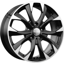 КиК КС740 (ZV Octavia) 7,0x17 5/112 ET50 d-57,1 алмаз черный (Арт.67965)