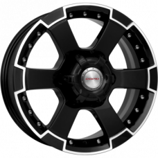 КиК М56 (КС593) 7,0x16 6/139,7 ET30 d-106,1 алмаз черный (Арт.13537)