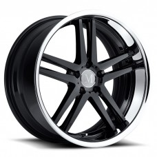 MANDRUS Simplex 10,0x21 5/112 ET41 d-66,6 Gloss Black Chrome Stainless Lip (2110MAP415112B66)