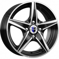 КиК Мустанг (КС468) 5,0x14 4/100 ET43 d-60,1 алмаз черный (Арт.r12919) Оригинал
